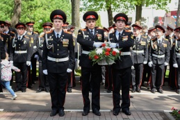 Прощание со знаменем кадетов-выпускников Московского президентского училища им. М.А. Шолохова