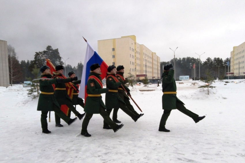 Казаки поздравили военных с годовщиной образования воинской части
