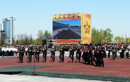 Поклонная гора. Божественная литургия. Парад кадетов. 06.05.15