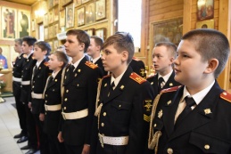 Верстание в казаки кадетов Московского президентского кадетского училища им. М.А. Шолохова войск Национальной Гвардии Российской Федерации