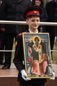 Благотворительный фонд «Святого мученика Вонифатия» передал в дар храму святого равноапостольного князя Владимира при Московском президентском кадетском училище им. М.А. Шолохова мощи великих христианских святых
