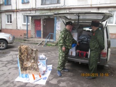 Казаки ВКО ЦКВ на Донбассе. Апрель, 2015 г.