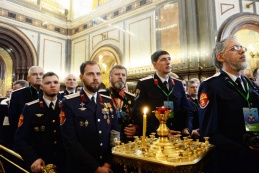 Казаки ВКО ЦКВ на Большом круге российского казачества. Фотореплика