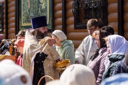 Празднование Воскресения Христова на приходе храма  св. равноап. кн. Владимира при Московском президентском кадетском училище имени М.А. Шолохова