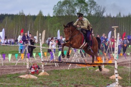 Реконструкция событий Великой Отечественной войны. Ступинский р-н, Белопесоцк. 03.05.15