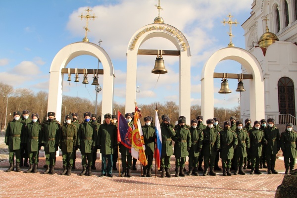 Белгородские казаки-военнослужащие приняли присягу