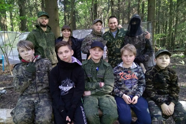 Московские казаки тренируют детишек