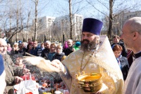 Празднование Пасхи Христовой на приходе храма св. равноап. кн. Владимира при МсККК им.М.А. Шолохова