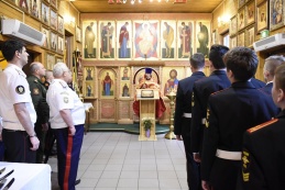 Верстание в казаки кадетов Московского президентского кадетского училища им. М.А. Шолохова войск Национальной Гвардии Российской Федерации