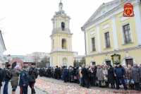 Казаки на охране Патриарха. 8 марта 2015 г.