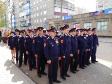 Впервые Парад в Вязьме открывал  парадный расчет кадетов