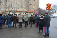 Казаки вышли на митинг в Парке Победы