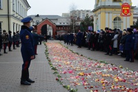 Казаки на охране Патриарха. 8 марта 2015 г.