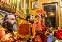 Празднование Воскресения Христова на приходе храма  св. равноап. кн. Владимира при Московском президентском кадетском училище имени М.А. Шолохова