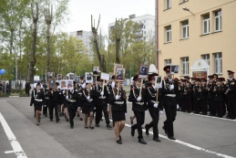 «Бессмертный полк» Московского президентского кадетского училища им. М.А. Шолохова войск национальной гвардии Российской Федерации