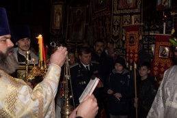 Празднование Воскресения Христова на приходе храма  св. равноап. кн. Владимира при Московском президентском кадетском училище имени М.А. Шолохова
