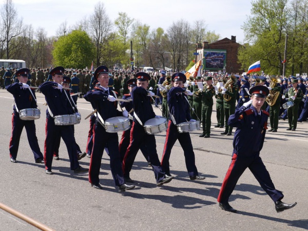 Впервые Парад в Вязьме открывал парадный расчет кадетов