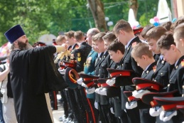 Прощание со знаменем кадетов-выпускников Московского президентского училища им. М.А. Шолохова