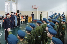 Курсанты Домодедовской дружины им. князя Владимира Храброго дали торжественное обещание