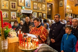 Празднование Воскресения Христова на приходе храма  св. равноап. кн. Владимира при Московском президентском кадетском училище имени М.А. Шолохова