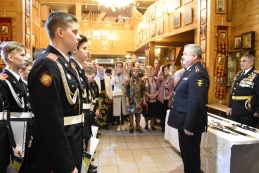 Верстание в казаки кадетов Московского президентского кадетского училища им. М.А. Шолохова войск Национальной Гвардии Российской Федерации