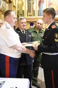 Верстание в казаки кадетов Московского президентского кадетского училища им. М.А. Шолохова войск Национальной Гвардии Российской Федерации