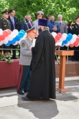 Прощание со знаменем кадетов-выпускников Московского президентского училища им. М.А. Шолохова
