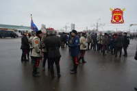 Казаки вышли на митинг в Парке Победы