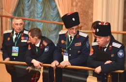 Казаки ВКО ЦКВ на Большом круге российского казачества. Фотореплика