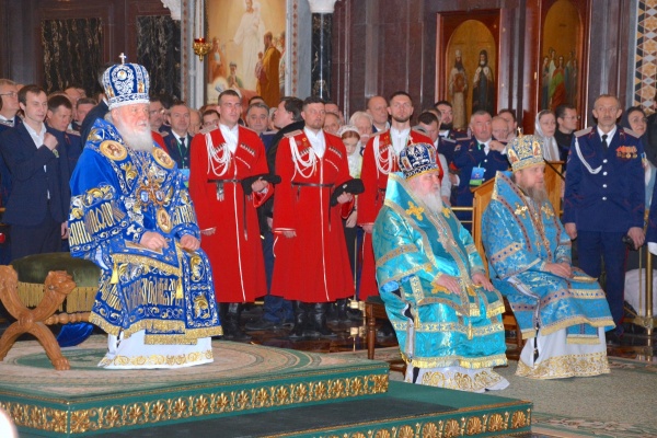 В Храме Христа Спасителя состоялся первый Большой Круг российского казачества