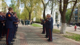 "Военный парад в Калуге с участием казаков ВКО ЦКВ, 09.05.15
