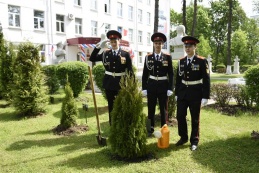 Прощание со знаменем кадетов-выпускников Московского президентского училища им. М.А. Шолохова