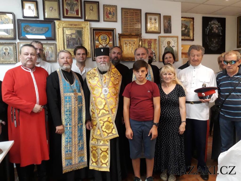 Новости наших друзей. 31 августа Владыка Михаил, архиепископ Пражский и Чешских земель освятил новое помещение ПДЦ и штаб ВСЧзС в Праге