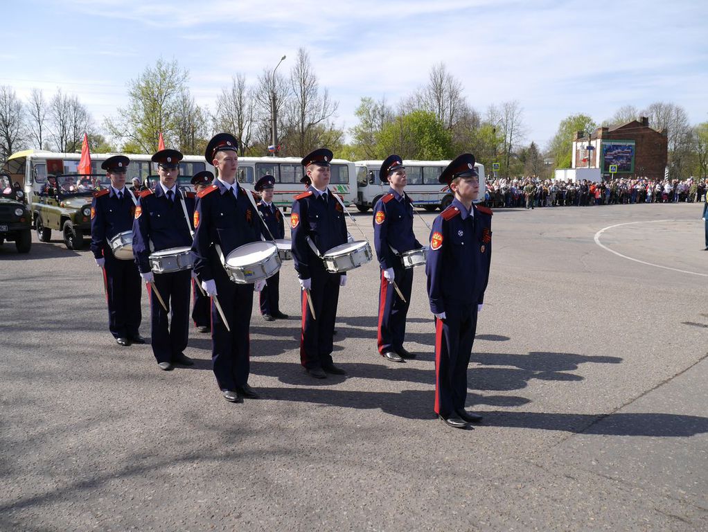 Впервые Парад в Вязьме открывал парадный расчет кадетов