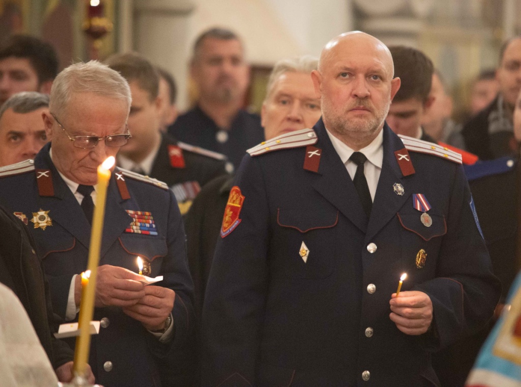 Настоятель храма св. равноап. кн. Владимира при МПКУ им. М.А. Шолохова, войсковой священник Центрального казачьего войска иерей Марк Кравченко принял участие в совершении панихиды по жертвам политики «расказачивания» в казачьем храме иконы Божией Матери «Отрада и Утешение» на Ходынском поле