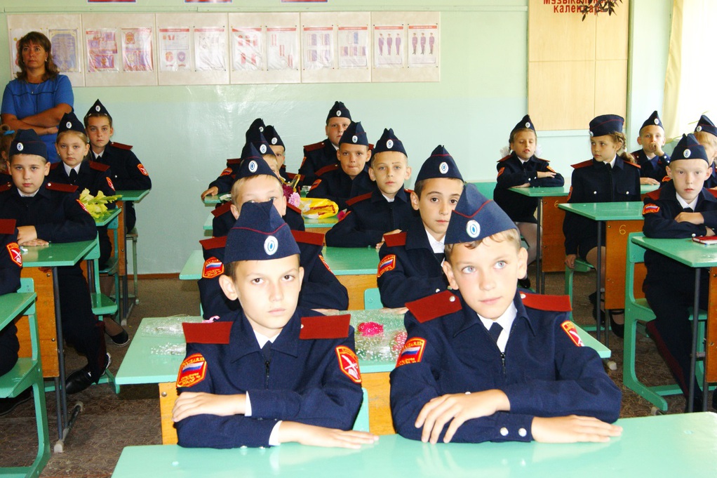 Открытие казачьего кадетского класса в Рославле