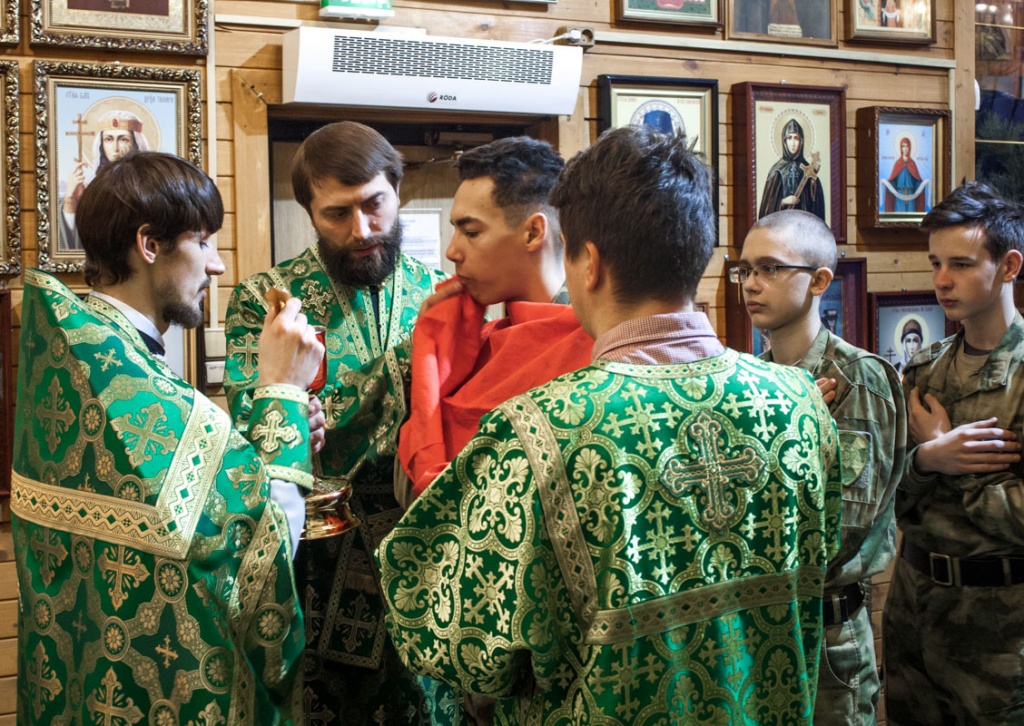 Кадетская Литургия 9-х классов Московского президентского кадетского училища им. М.А. Шолохова