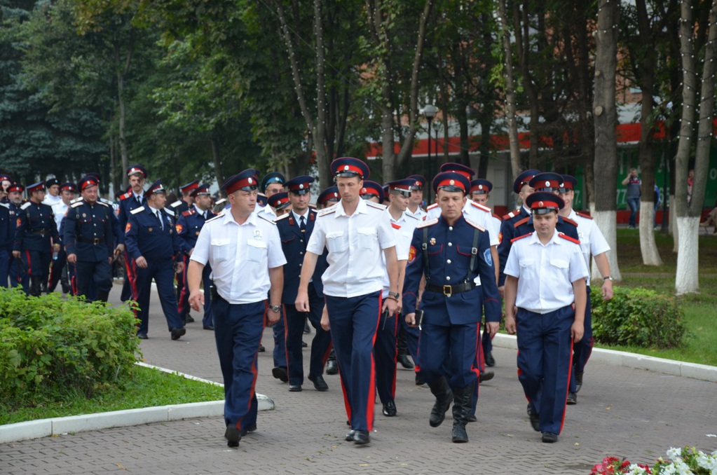 Сводный отряд подмосковных казаков обеспечивал порядок на Дне города Домодедово