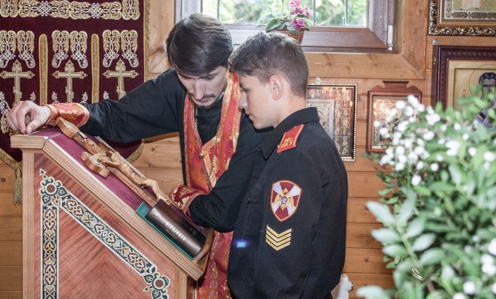 Кадетская Литургия 8-х и 10-х классов Московского президентского кадетского училища им. М.А. Шолохова