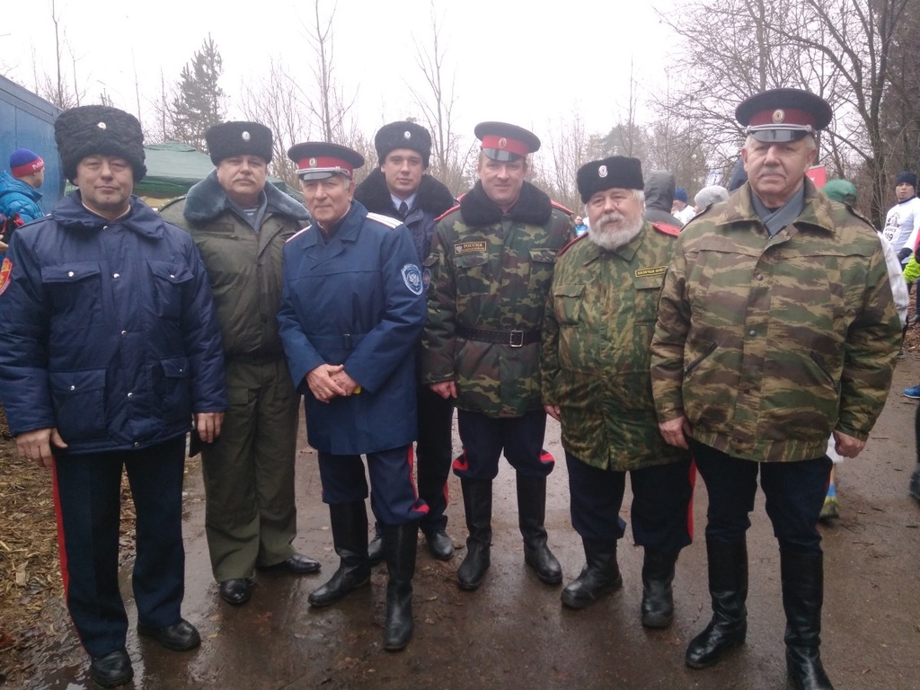 Казаки организовали марафон в Мытищах «Белые журавли»