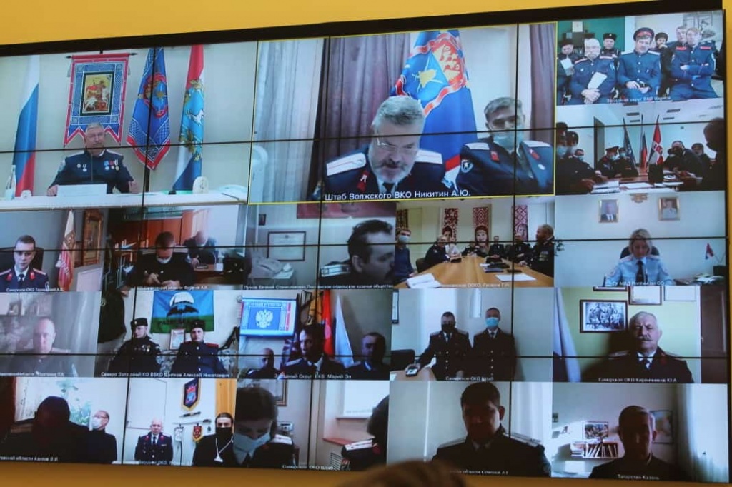 Представители ВКО ЦКВ посетили Большой казачий круг Волжского войскового казачьего общества