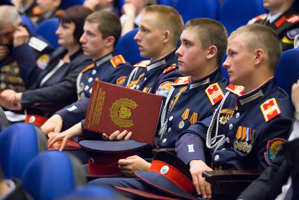 Победителей конкурса на звание «Лучший казачий кадетский корпус» поздравили Александр Беглов и Наталья Третьяк