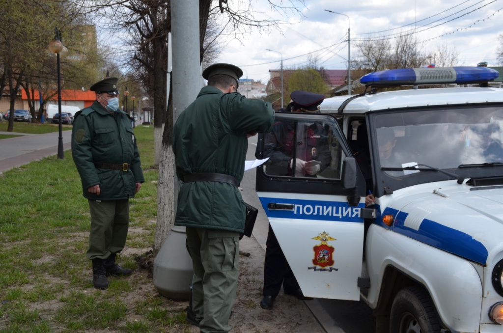 Казачий патруль впервые вышел на улицы Серпухова