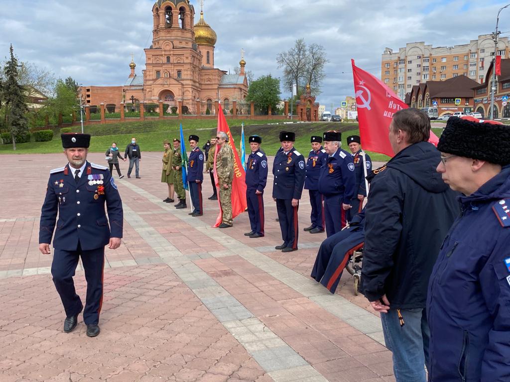 Раменские казаки поздравили ветеранов