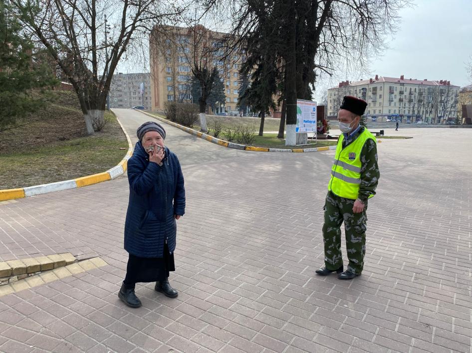 Казачий патруль в Раменском