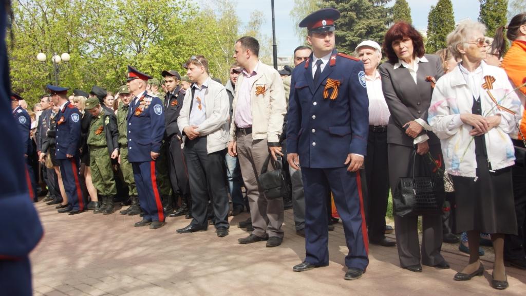 Военный парад в Калуге с участием казаков ВКО ЦКВ