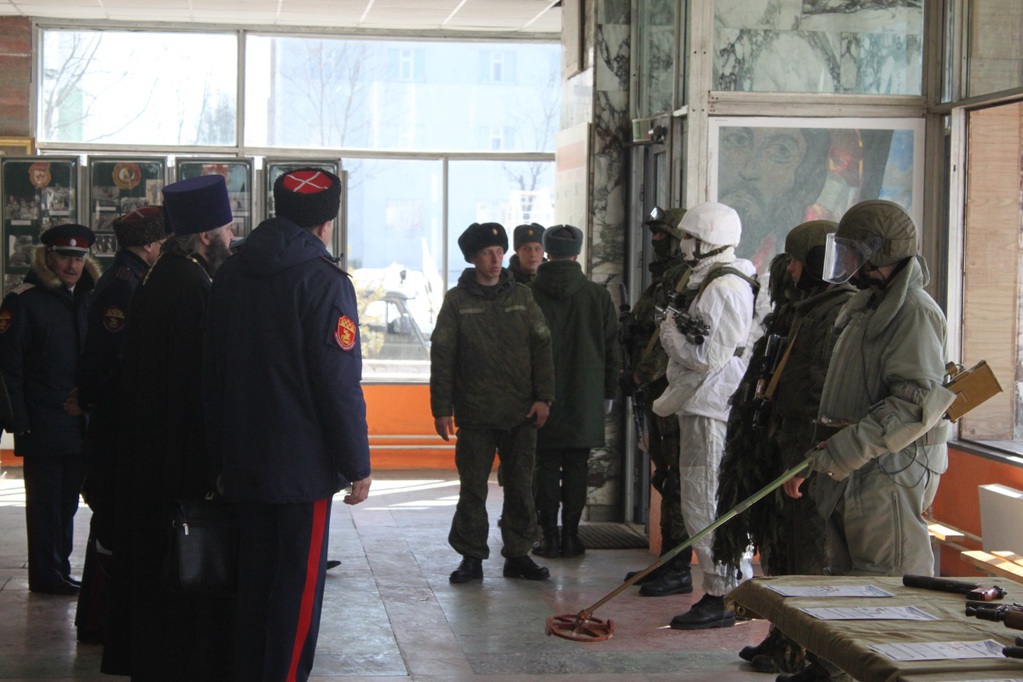 Совет атаманов ВКО "Центральное казачье войско" прошел на территории воинской части