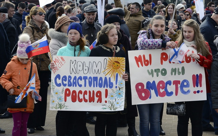 Митинг "Крым наш" в Калуге