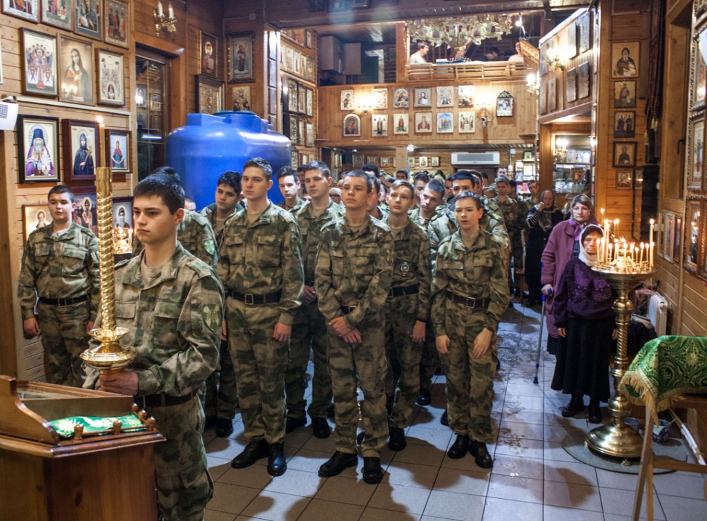 Кадетская Литургия 9-х классов Московского президентского кадетского училища им. М.А. Шолохова