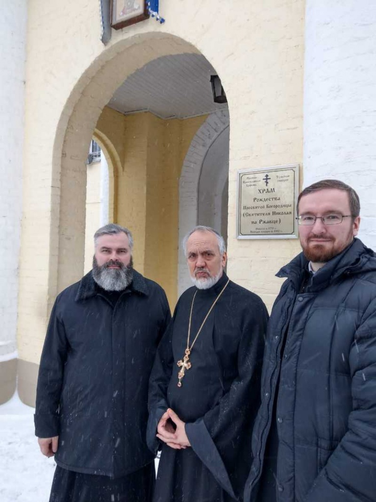 Войсковой священник ВКО ЦКВ иерей Марк Кравченко совершил рабочий визит в Тульскую митрополию